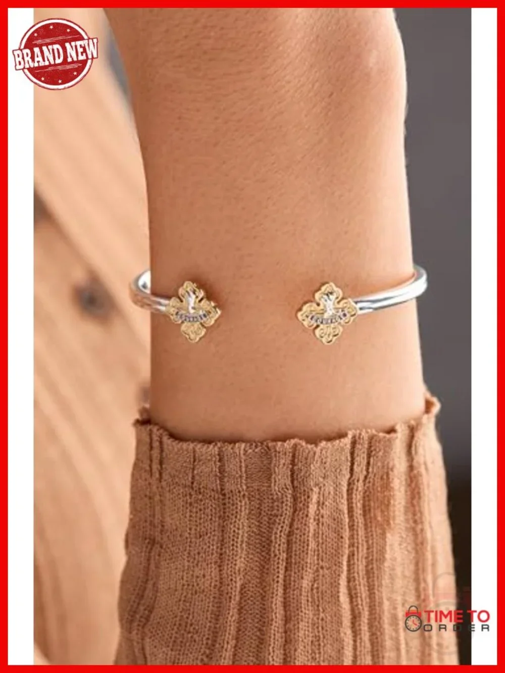 The Wizard of Oz Charm Bracelet, Gold and Silver Plated Brass